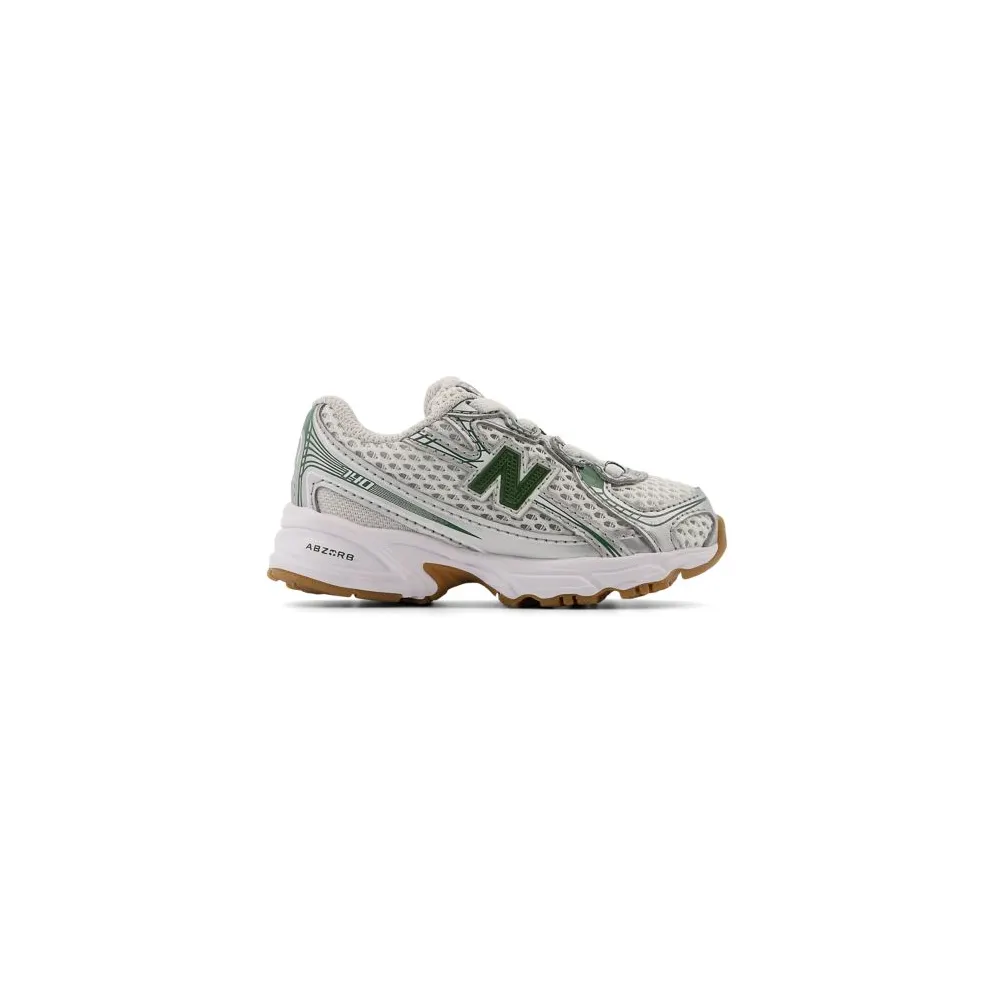 New Balance 740 Bungee Lace Silver Metalic Dark Alpine Green (IZ740SF)