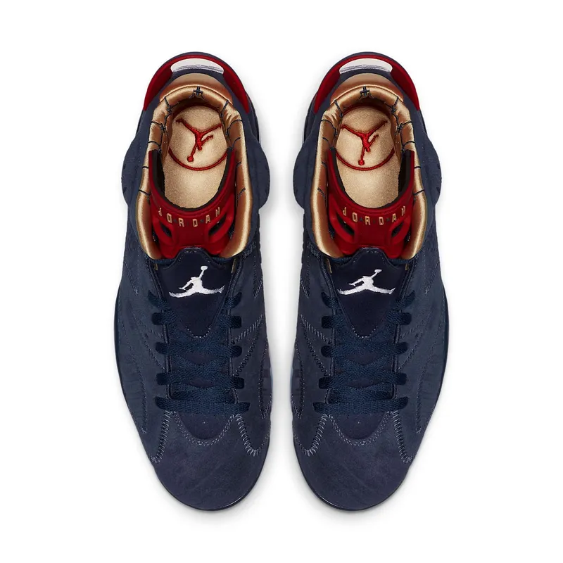 Jordan 6 Retro Doernbecher 15th Anniversary Midnight Navy/White-Varsity Red-Metallic Gold (CI6293-416)