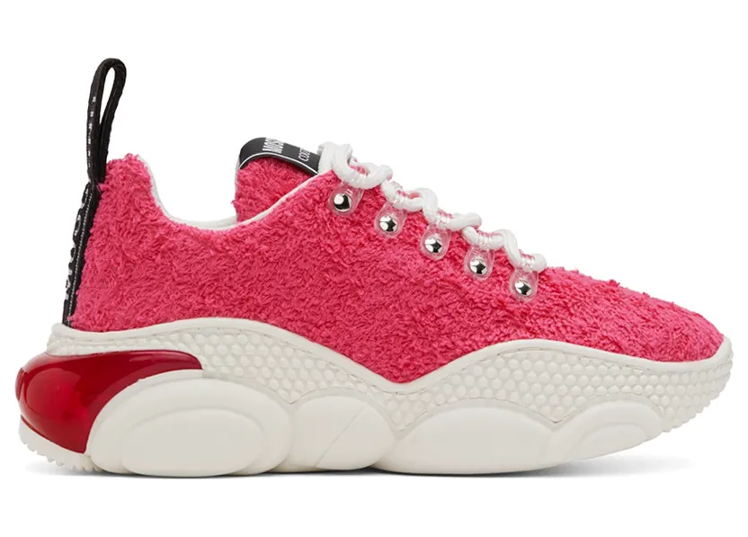 Moschino Pink Teddy Sneakers (MA15553G1E M90 604)