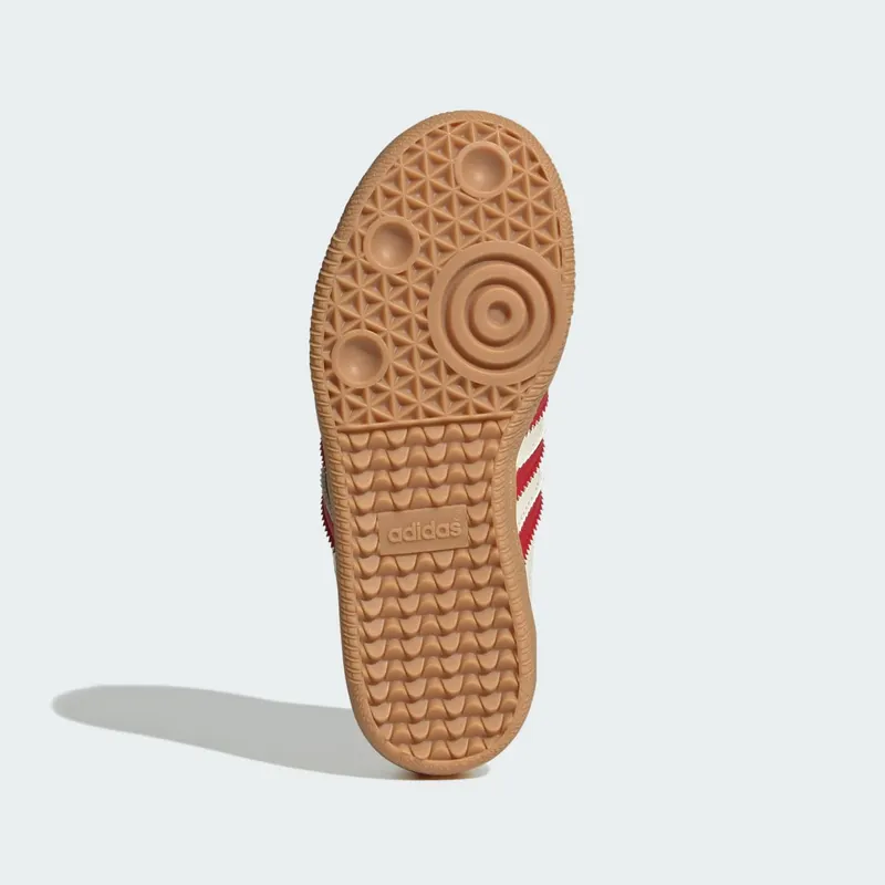 Adidas SAMBA OG Shoes Cream White / Better Scarlet / Gum (KI6681)