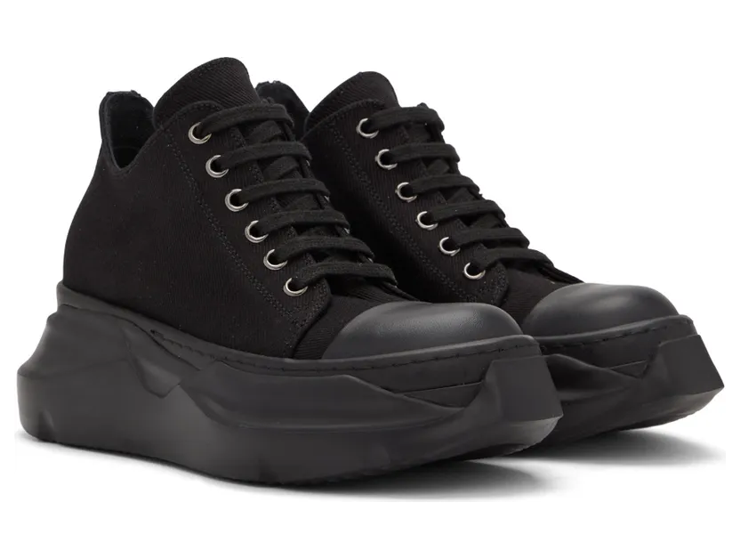 Rick Owens Drkshdw Black Abstract Sneakers (DS01B7842 DM) (4)
