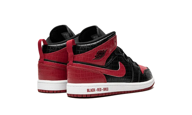 Jordan 1 Mid PS “Bred Text” (DM9651-001)