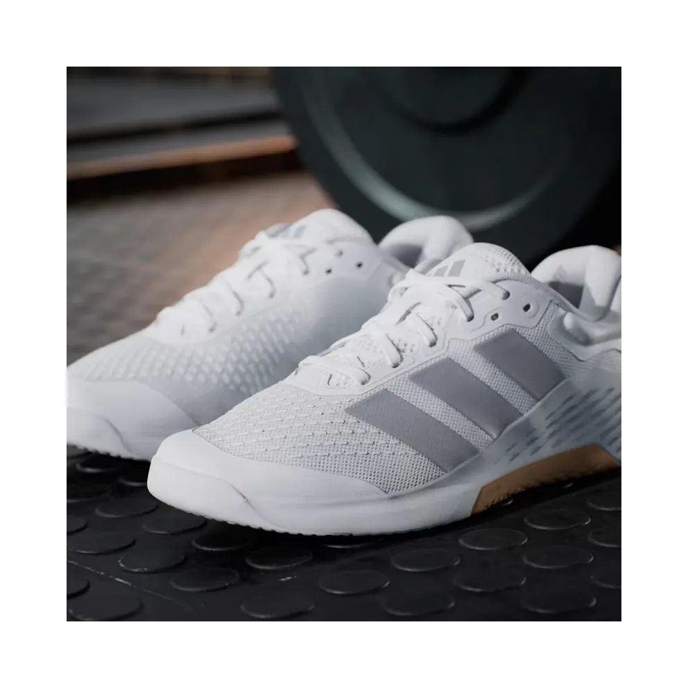 adidas Dropset 4 Training “Cloud White / Halo Silver / Cloud White” (JR4672)