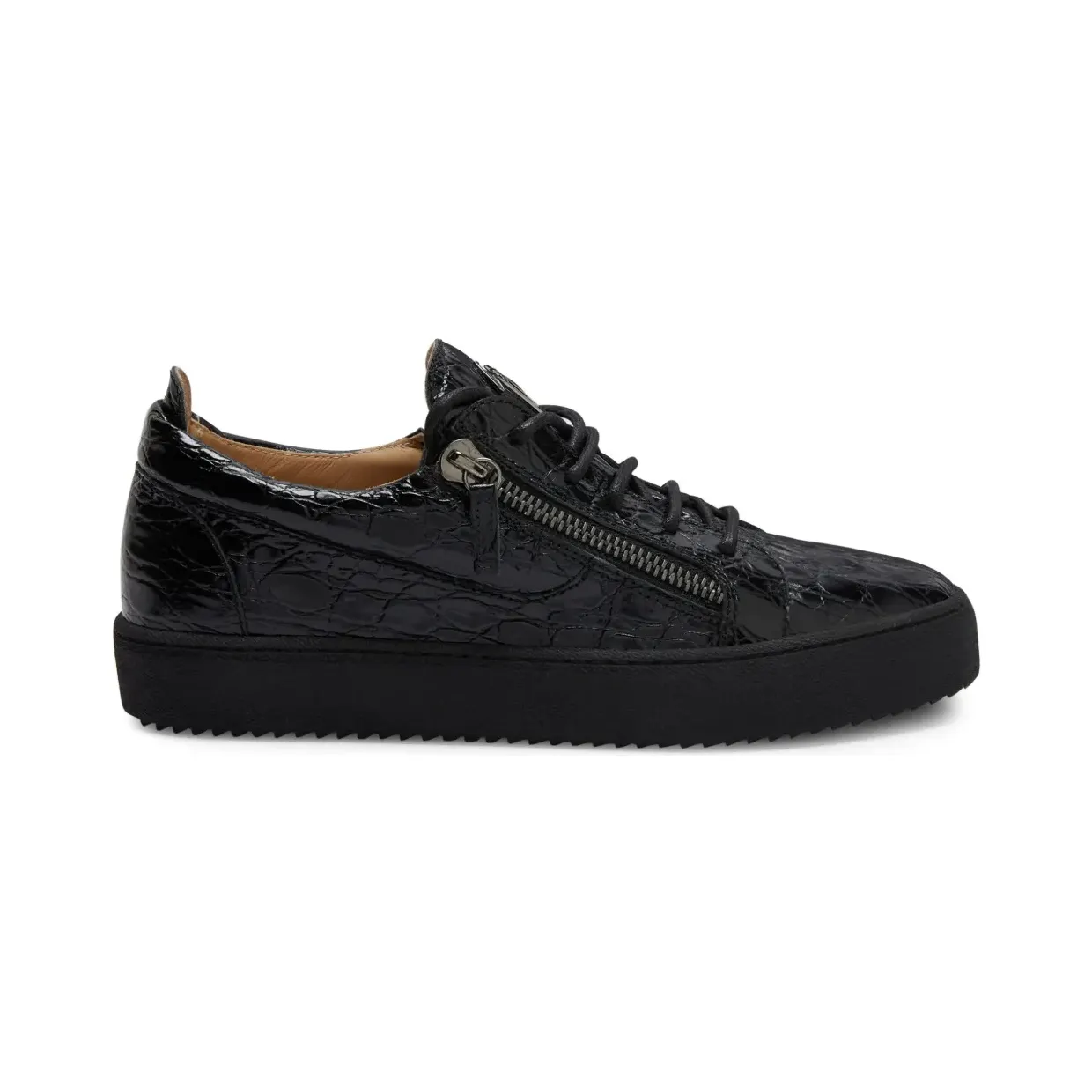 Giuseppe Zanotti Frankie mit doppeltem Reißverschluss “Black” (RU00010136)