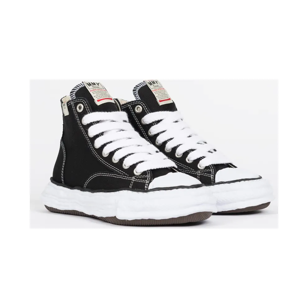 Maison Mihara Yasuhiro Peterson 23 OG Sole Canvas High-Top “Black/White” (A11FW701-BLK)