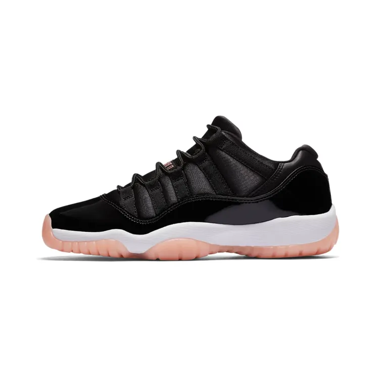 Air Jordan 11 Retro Low GG “Black / White / Bleached Coral” (580521-013)