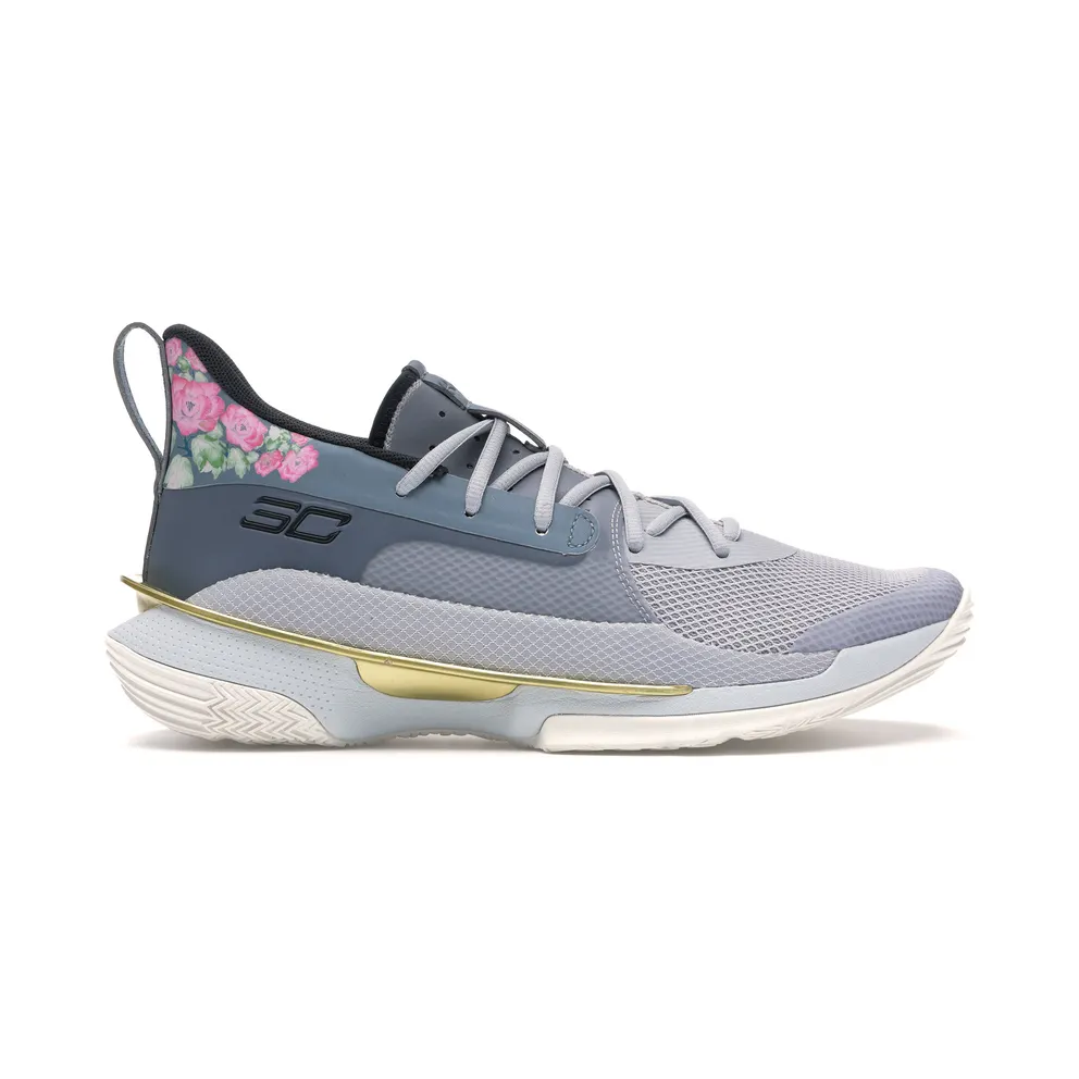Under Armour Curry 7 Floral Chinese New Year (2020) Grey/Midnight Turquoise-Gold-White (3021258-103)
