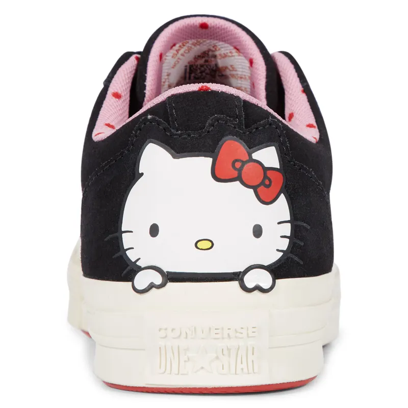 Converse One Star Ox Hello Kitty Black Black/Prism Pink-Egret (162938C)