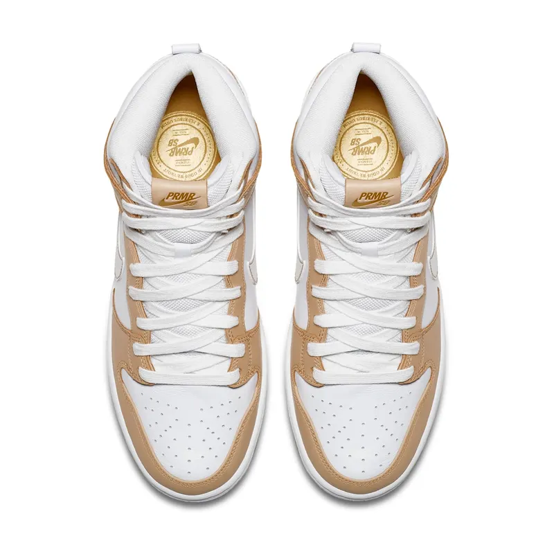 Nike SB Dunk High Premier Win Some Lose Some Vachetta Tan/White-Jersey Gold (881758-217)
