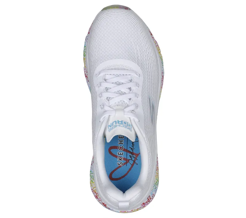 Skechers JGoldcrown: Max Cushioning Elite – Live to Love – White / Multi (128557 WMLT)
