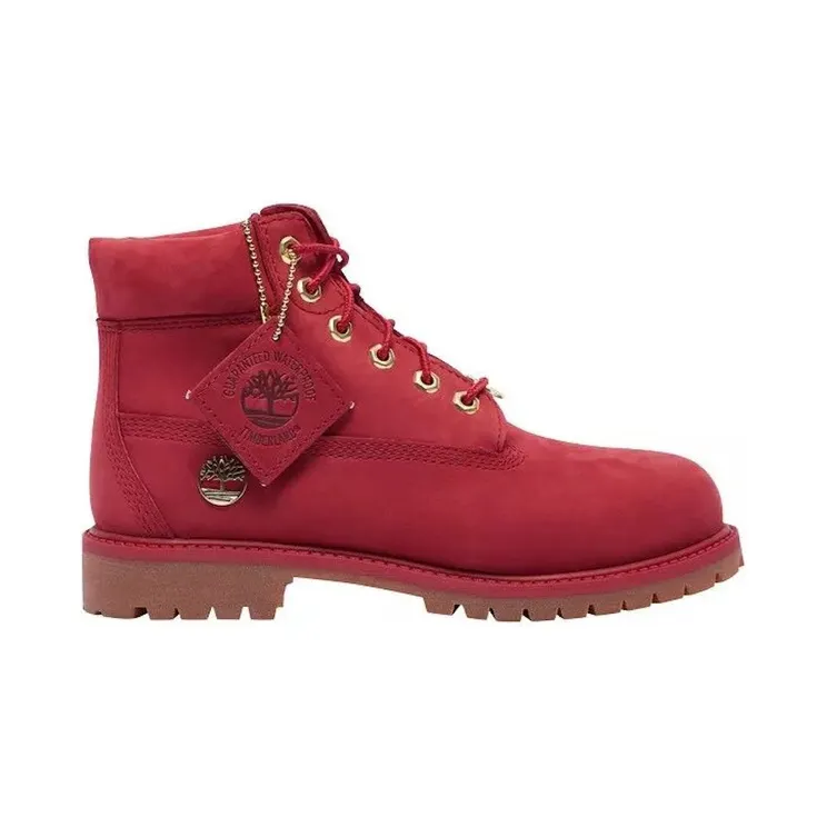 Timberland 6 Inch Premium Boot Dark Red Nubuck (TB-0A42QR-F41)