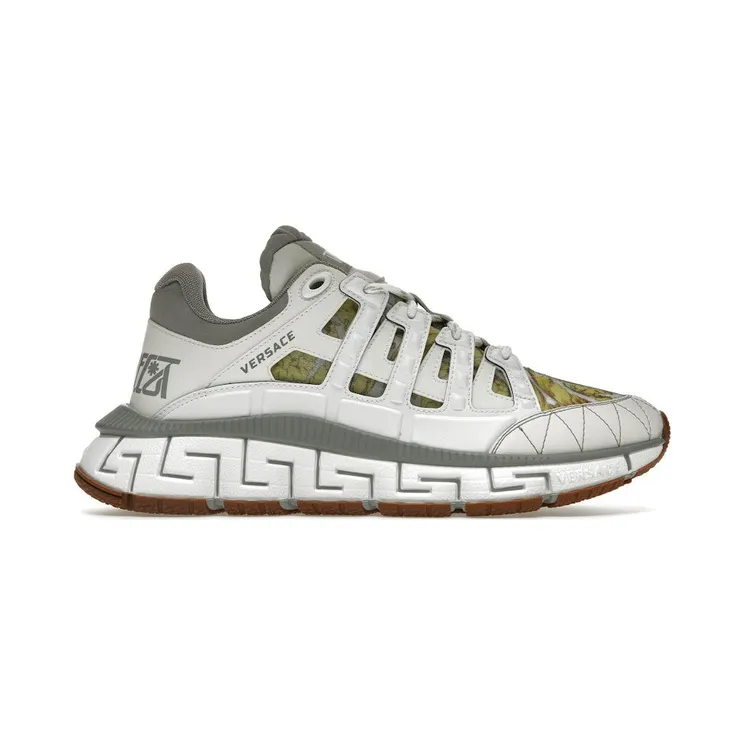 Versace Trigreca White Grey Barocco Print (DSU8094-D16TCG_D014H)