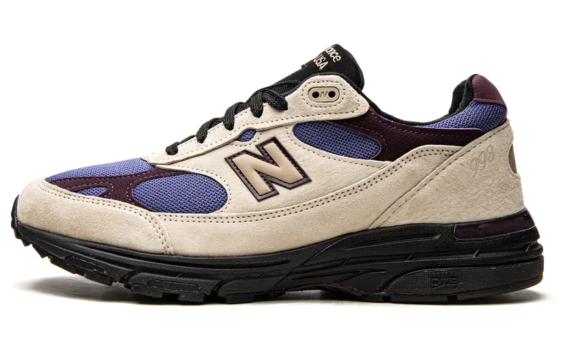 New Balance AimÃ© Leon Dore x 993 – “White / Slate Blue / Maroon” (MR993ALL)