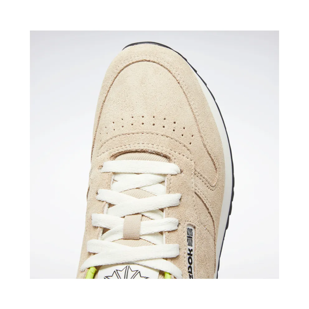 Reebok Classic Leather Ripple Shoes Modern Beige / Chalk / Acid Yellow