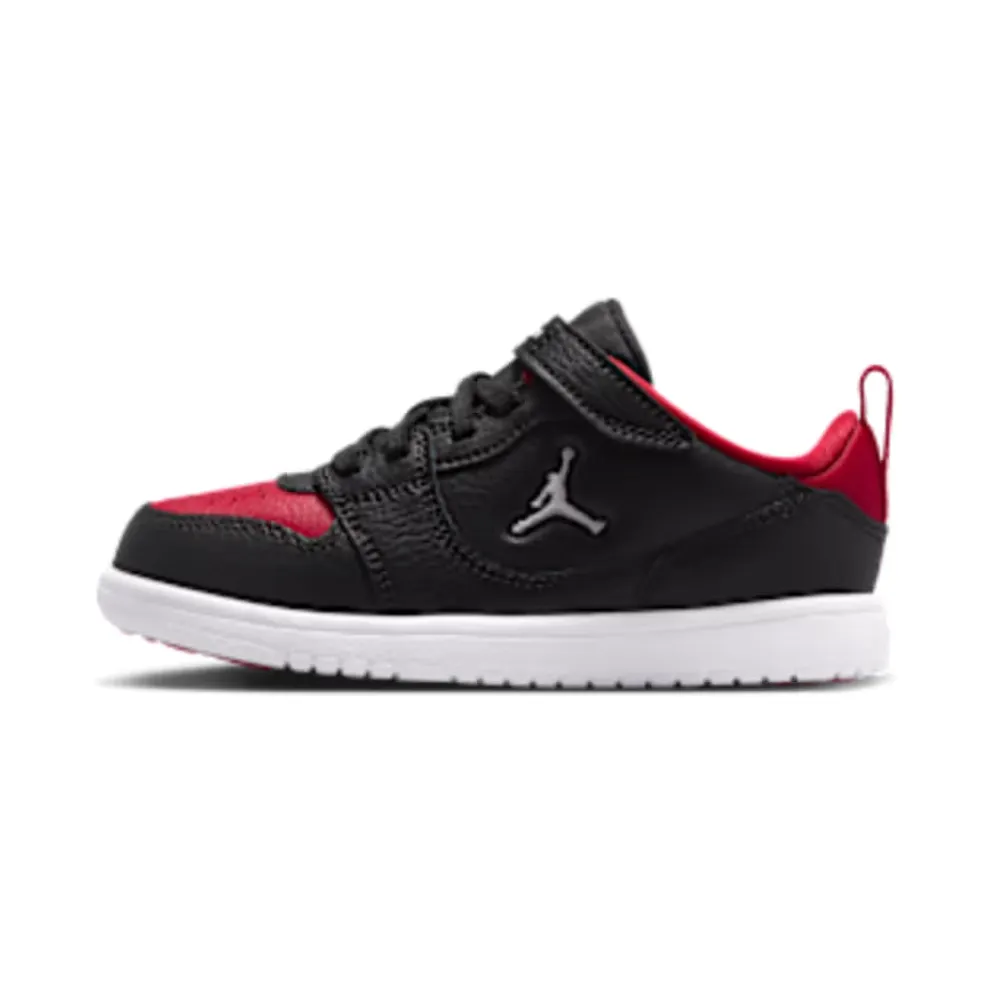 Nike Jordan Court Connect Low “Black / Gym Red / White” (IQ6046-003)