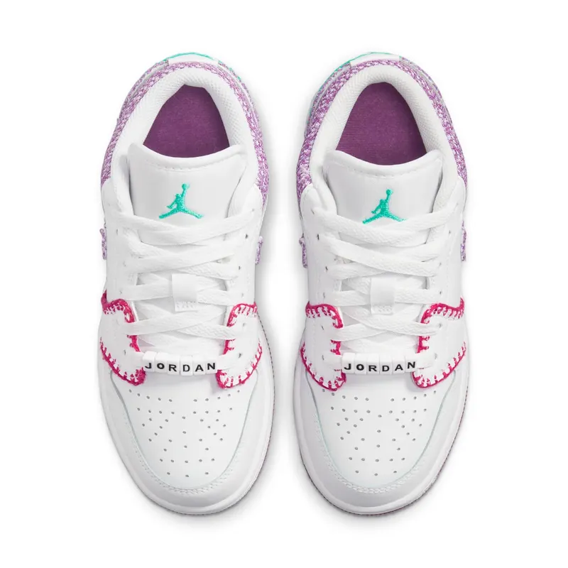 Air Jordan 1 Low GS Knitted White Multi (DM9037-100)