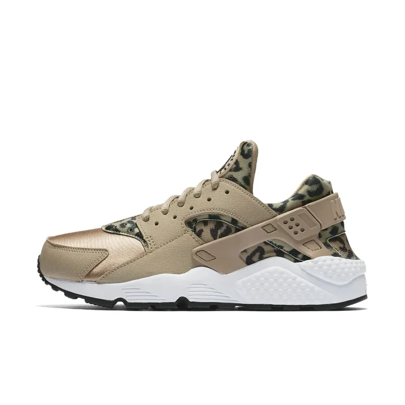 Nike Air Huarache Run Leopard (W) Khaki/Black-White (725076-200)