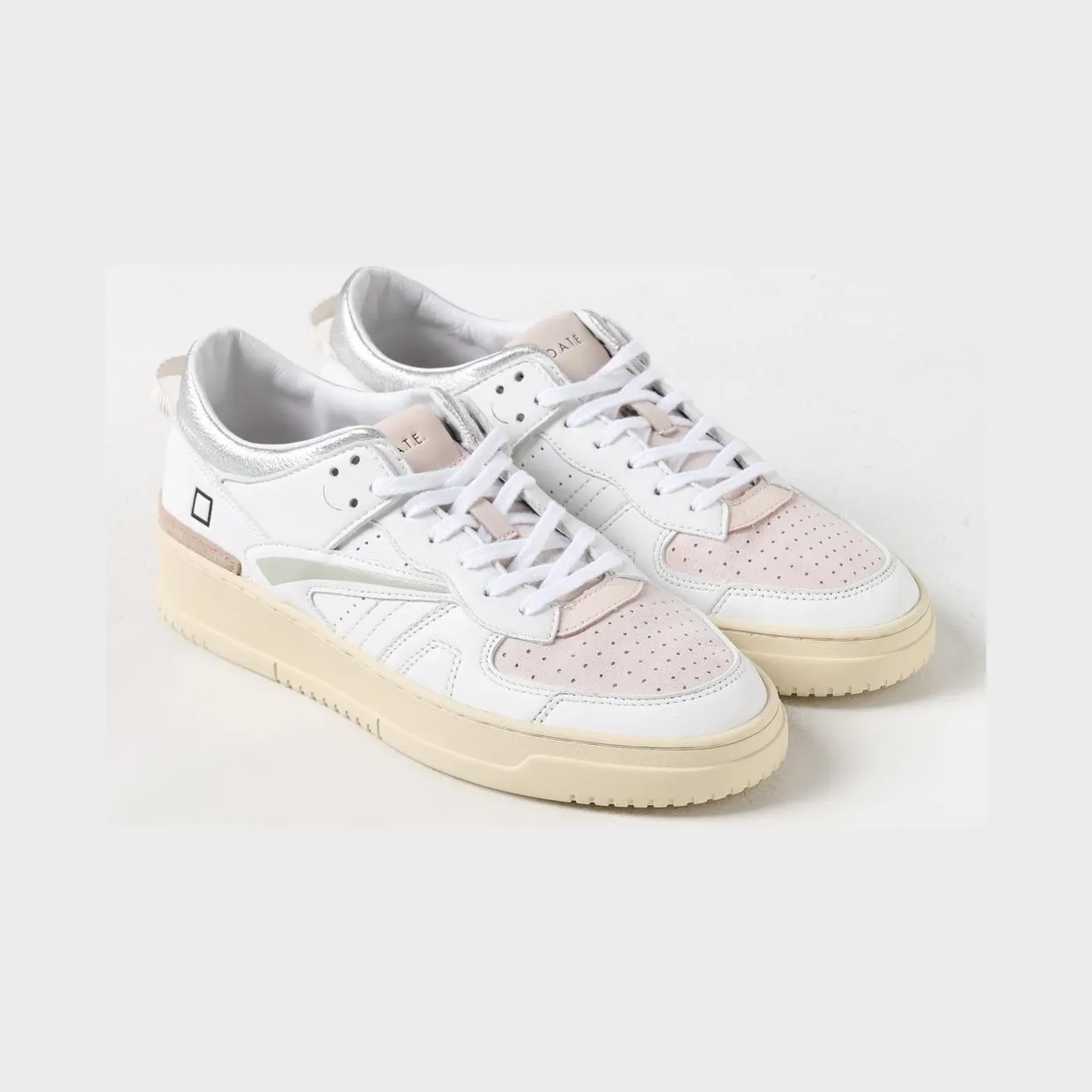 D.A.T.E D. A.T. E. Sneakers White (W401-TO-SH-WPWHITE-PINK)