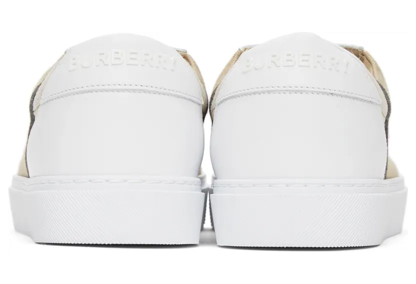 Burberry House Check Sneakers Archive Beige White (W) (8024326) (4)
