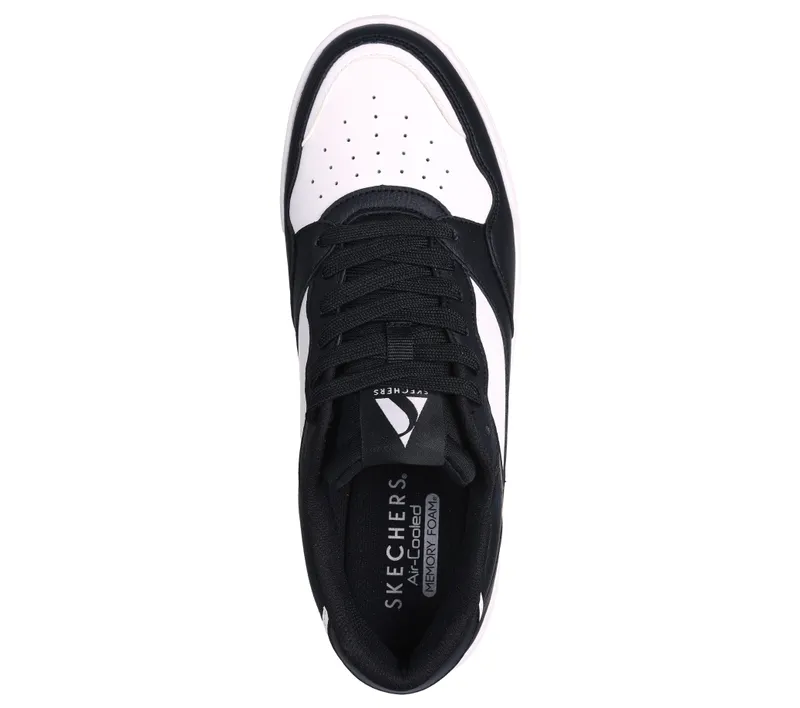 Skechers Koopa – Volley Low Varsity – Black / White – “Black” (183240 BKW)