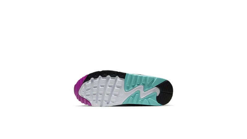 Nike Air Max 90 LTR Black Metallic Grey (GS) Black/Metallic Grey/Aurora (833412-033)