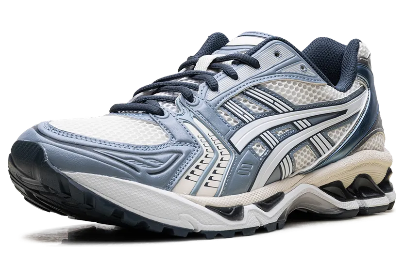 Asics GEL-Kayano 14 “Cream Raw Indigo”: crème met een blauw randje (3)