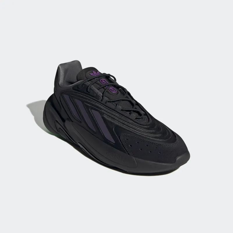 Adidas Ozelia Core Black / Collegiate Purple / Screaming Green (HR1171)