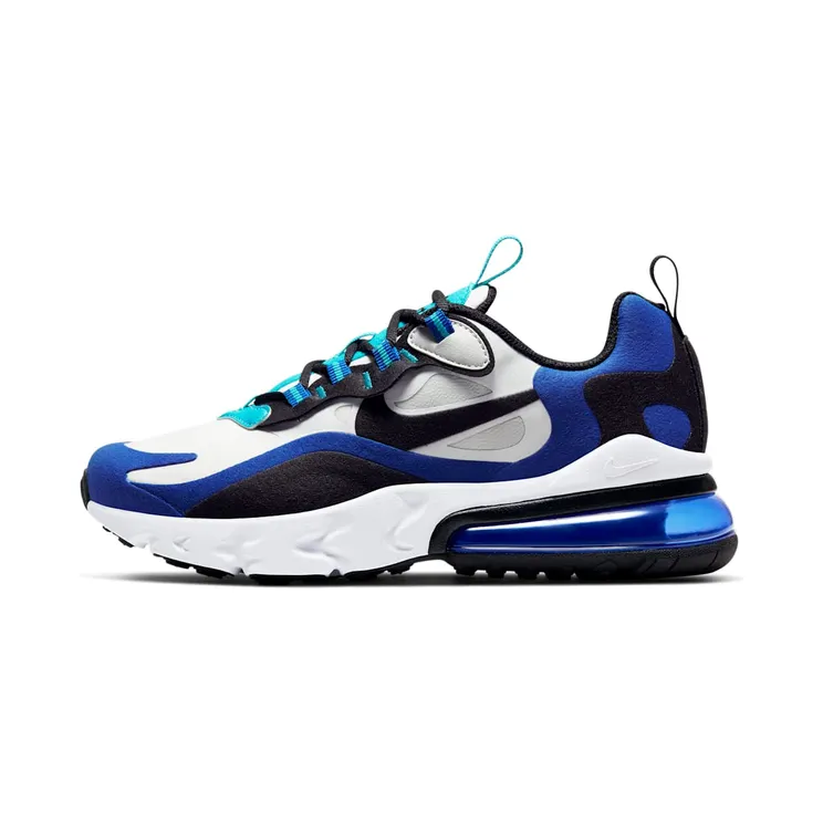 Air Max 270 React Hyper Blue (GS) “White / Hyper Blue / Oracle Aqua / Black” (BQ0103-105)