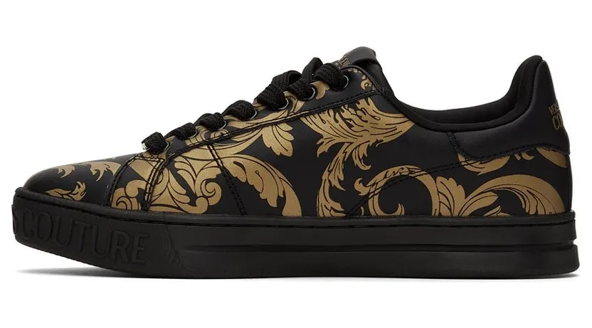 Versace Jeans Couture Black Baroque Court 88 Sneakers (E71YA3SK4 EZP016) (3)