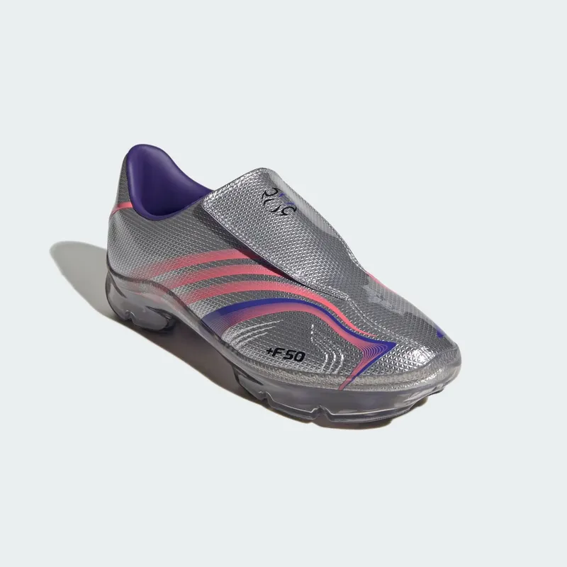 Adidas F50 WALKABLE Shoes Solar Purple / Solar Turbo / Silver Metallic (KH6570)