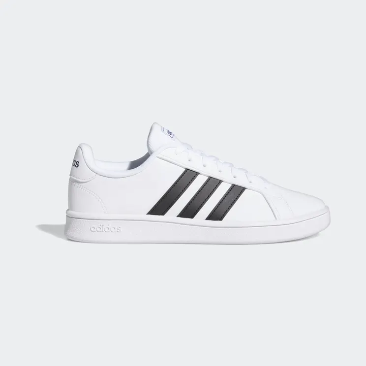 Adidas Grand Court Base Cloud White / Core Black / Dark Blue (EE7904)