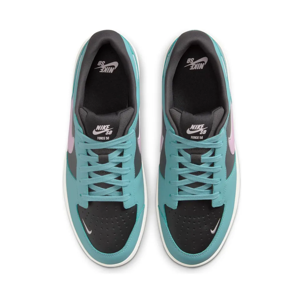Nike SB Force 58 Premium Denim Turquoise Dark Smoke Grey Red Sepia Pink Foam (DV5476-400)