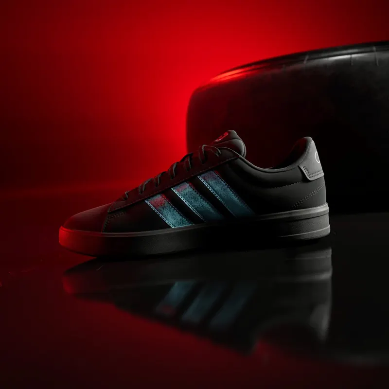 Adidas GRAND COURT 3.0 AUDI REVOLUT F1 TEAM Shoes Core Black / Glow Blue / Cloud White (KJ1288)