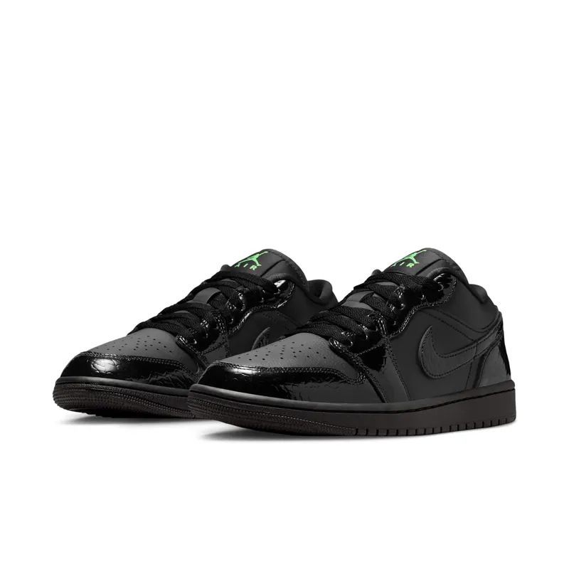 Jordan 1 Low SE “Black Croc Scream Green” (IQ9701-010)