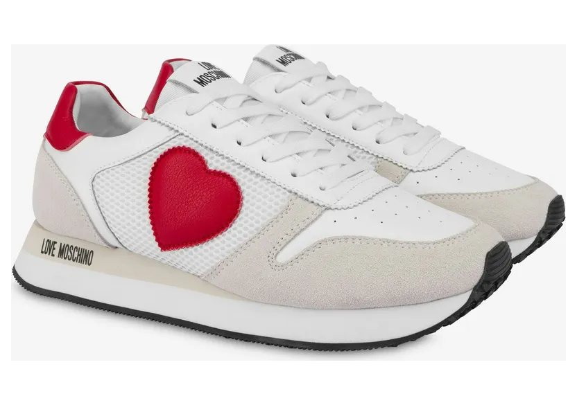 Moschino Sneakers Mit Rotem Herz Thunder Love (POLJA15493G0IIQ810A)