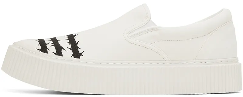 Undercoverism White Barbed Wire Slip-On (UI2A4F01-2)