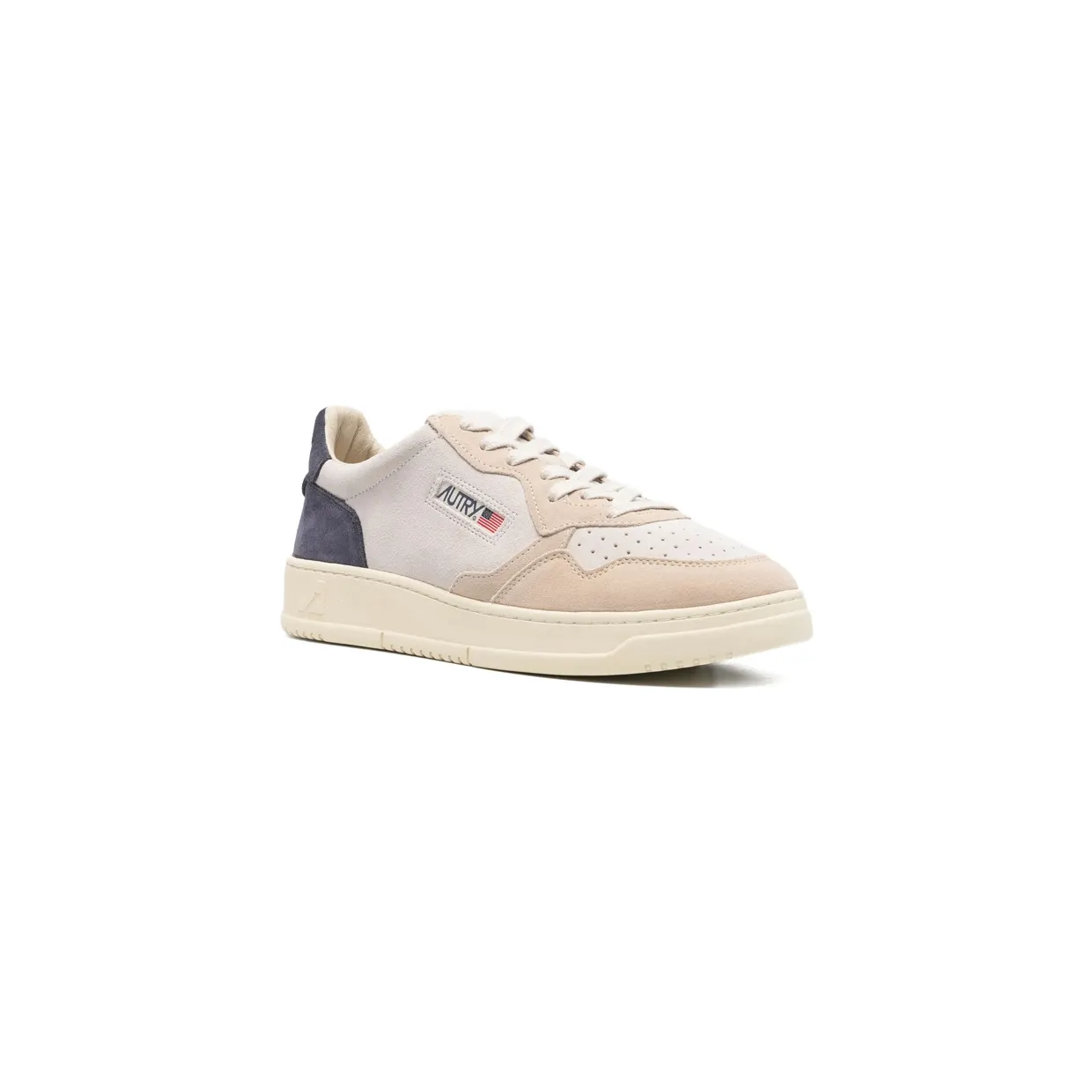 Autry Medalist Panelled Lace-up “Neutrals/Blue” (AULM TS29) (3)