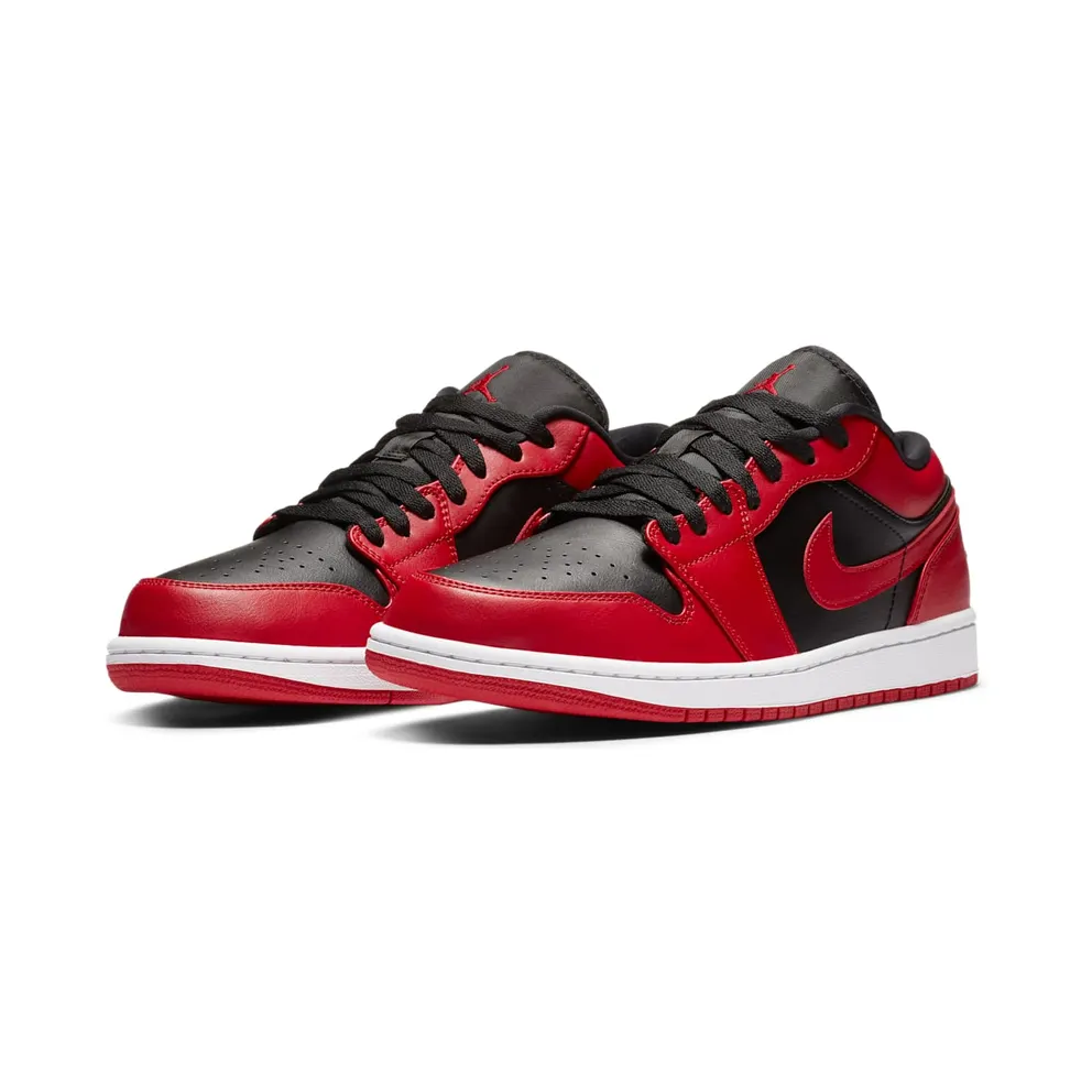 Jordan 1 Low Reverse Bred Gym Red/Black-Gym Red-White (553558-606)