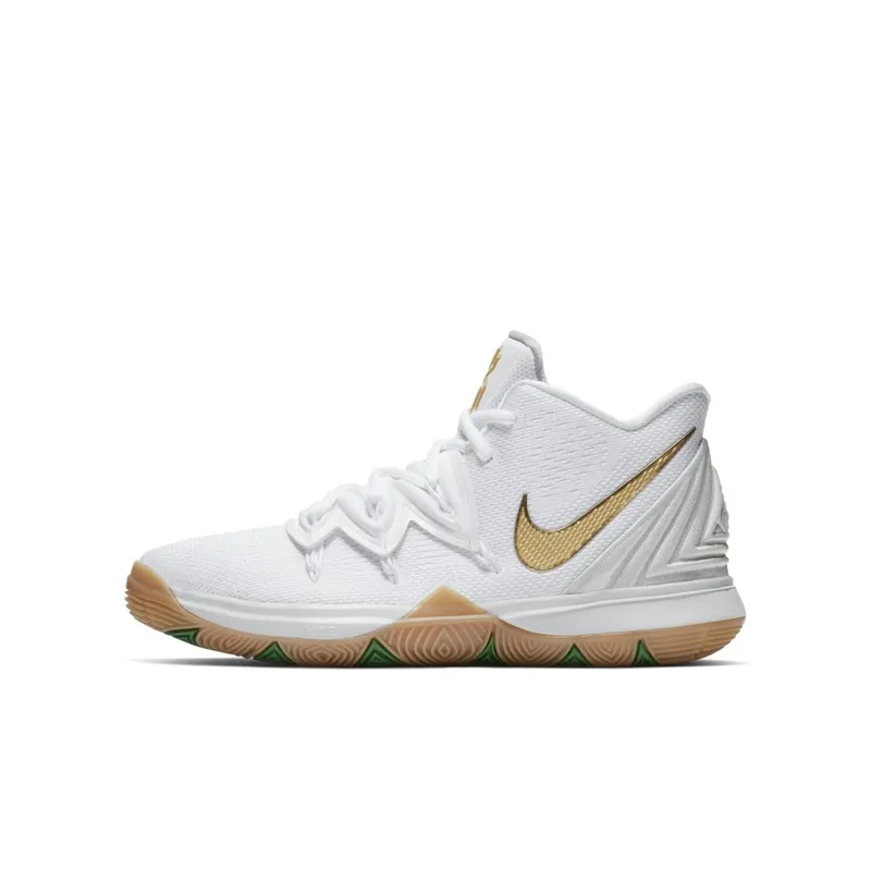 Nike Kyrie 5 Irish (GS) White/Metallic Gold-Pure Platinum (AQ2456-170)