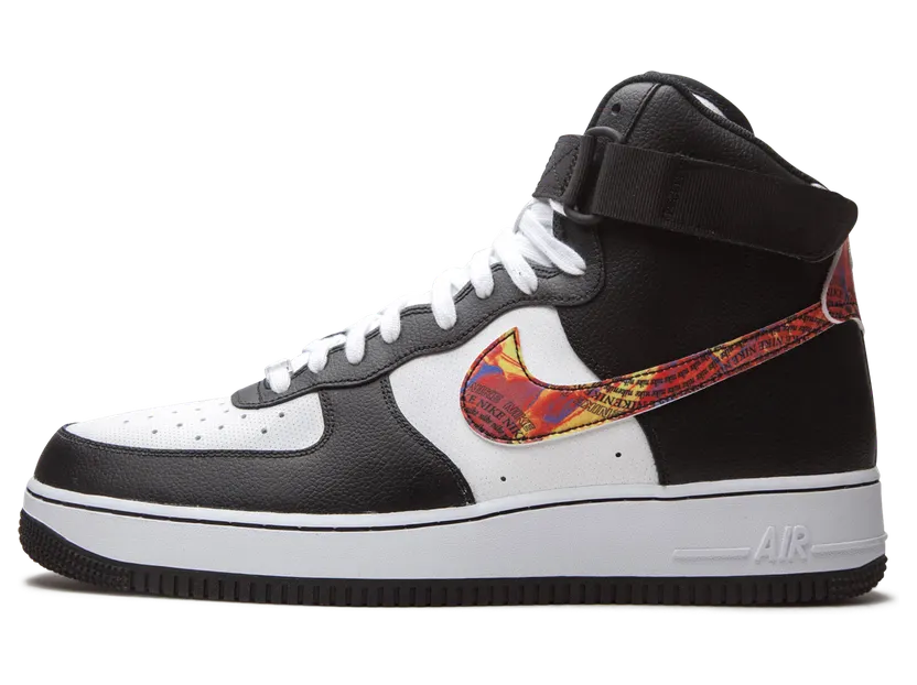 Nike Air Force 1 High ‘Vintage Mosaic’ White/Black/Pistachio Frost/Multi-Color (CU4736-100)