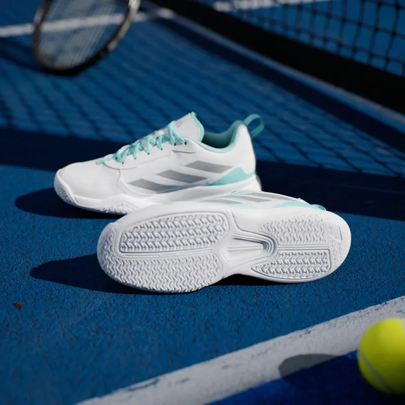Adidas Avaflash Low Tennis Cloud White / Silver Metallic / Flash Aqua (JP9742)