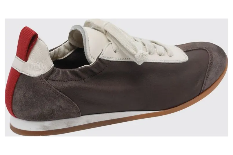Uma Wang Leather Sneakers Brown (US9087UW600) (2)