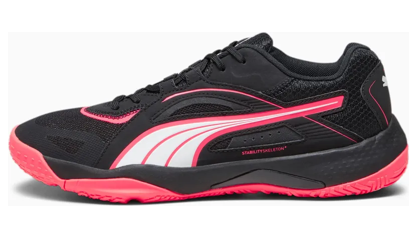 Puma Solarstrike II indoorsportschoenen Wit/Roze/Zwart (106881-05)