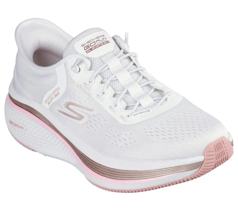 Skechers Slip-ins: GO RUN Elevate 2.0 – Banyan Sneaker White/Pink