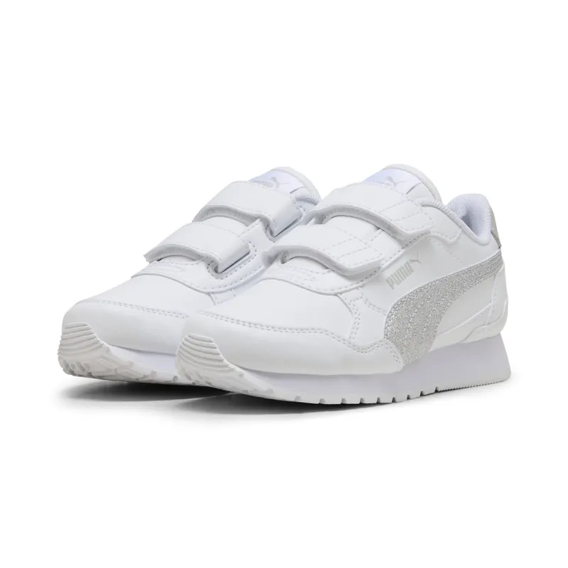 Puma ST Runner v4 Glitter “Puma White / Puma Silver / Cool Light Gray” (401587_01)