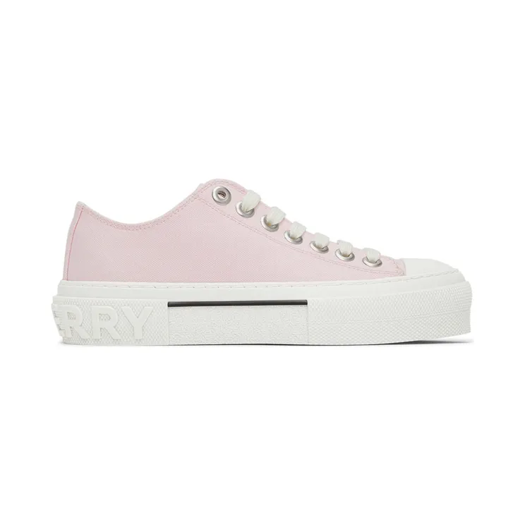 Burberry Pink Organic Cotton Low-Top Sneakers (8050685)