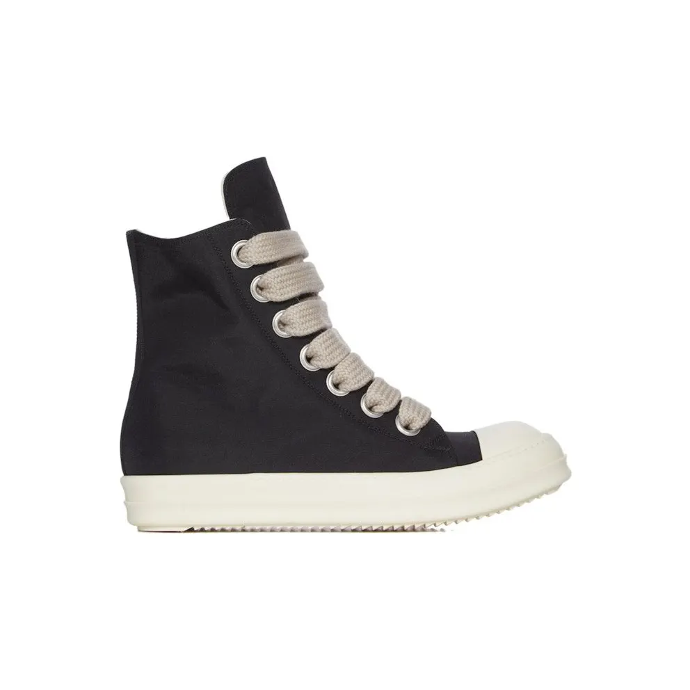 Rick Owens DRKSHDW Concordians Jumbo Lace High Black Milk Nylon Canvas (DU02E7818NCVW2-911)