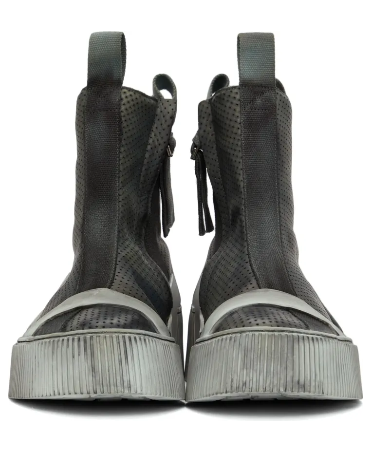 Boris Bidjan Saberi Grey Bamba 3.1 High Top Sneakers (303-SS2200B3000000SM-0049) (2)
