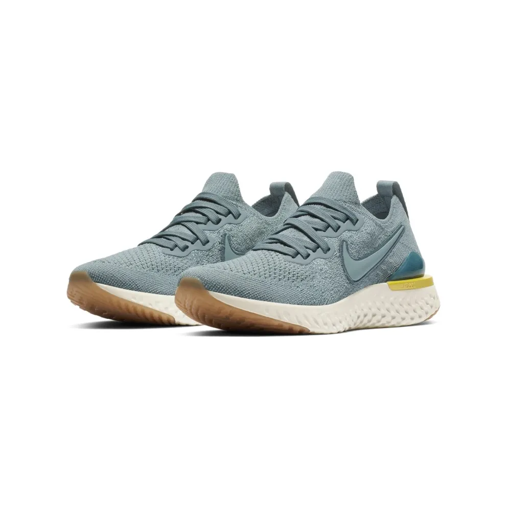 Nike Epic React Flyknit 2 Aviator Grey (GS) Aviator Grey/Black/Blue Fury (AQ3243-005)