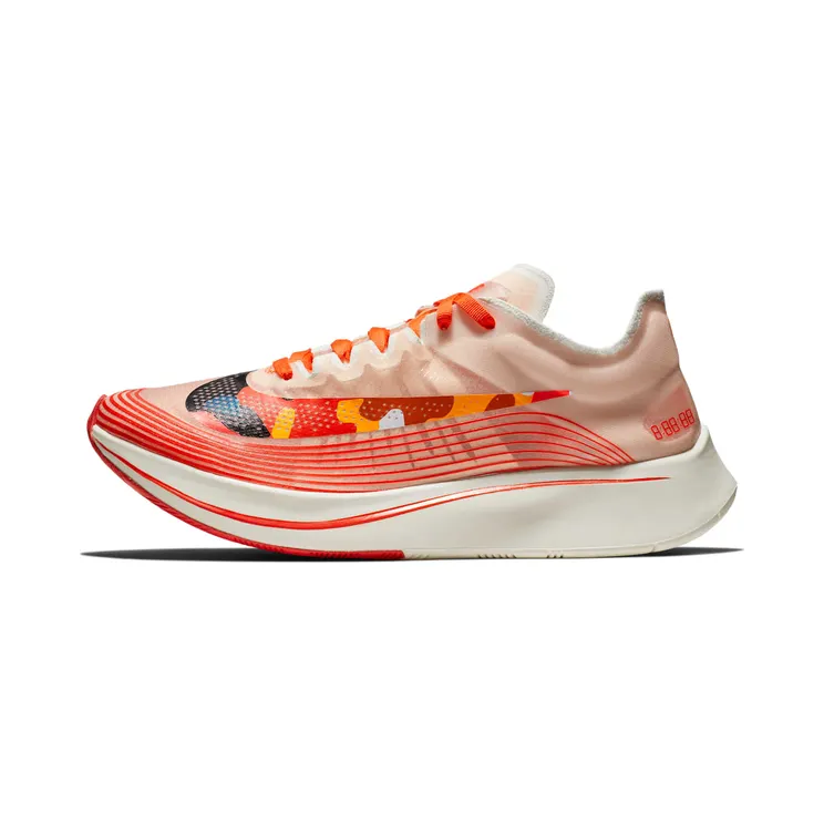 Nike Zoom Fly Camo Swoosh “Team Orange / Sail / Habanero Red / Black” (AV8074-800)